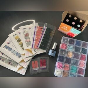 Color Street Nail Strips and Gel Polish Set with Organizer